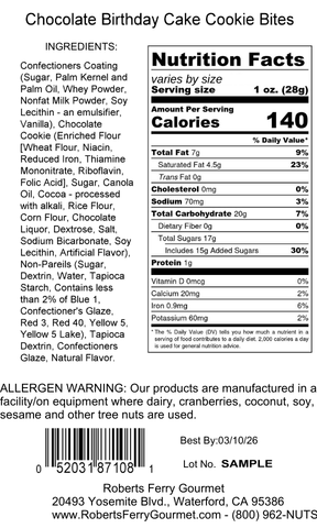 Chocolate Birthday Cake Cookie Bites