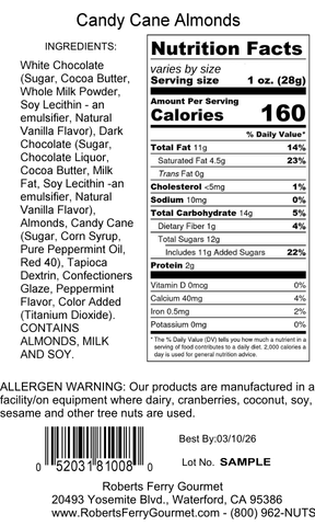 Candy Cane Almonds